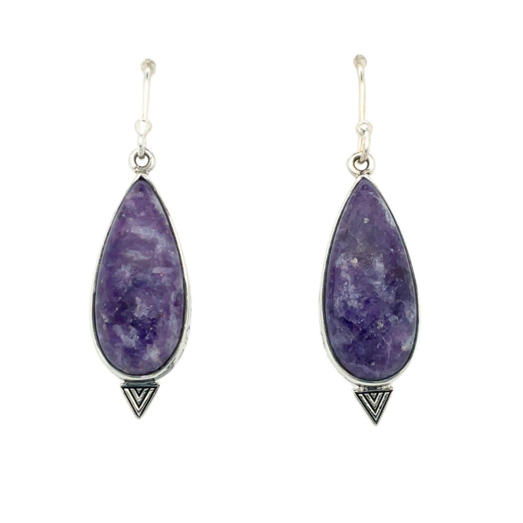 Lepidolite Peace Stone Earrings
