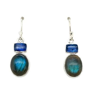 Labradorite Kyanite Lovers Earrings
