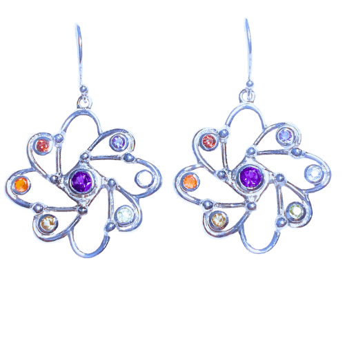 Chakra Atomic Earrings