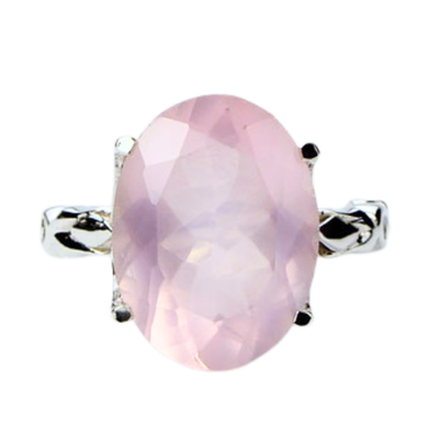 Rose Quartz Romancing the Stone Ring
