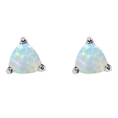 Opal Sparkle Triplex Stud Earrings