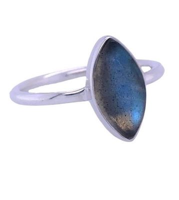 Labradorite Marquis Marvel Ring
