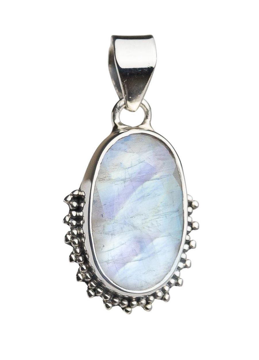 Moonstone Tribal Shine Pendant, Shape: Nest