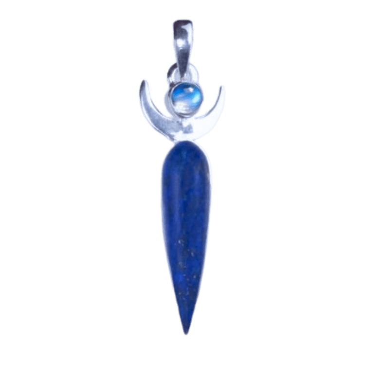 Moon Spirit Pendant, Stone: Lapis Lazuli