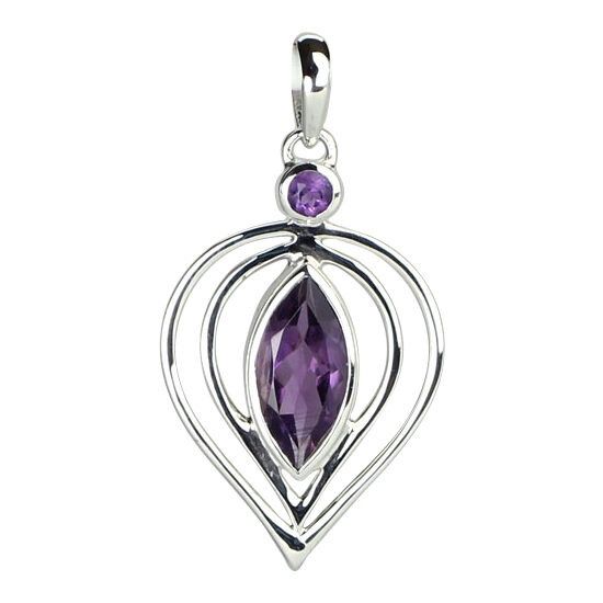 Femme Fatale Pendant, Stone: Amethyst