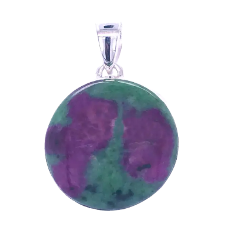 Ruby Zoisite Peace On Earth Pendant