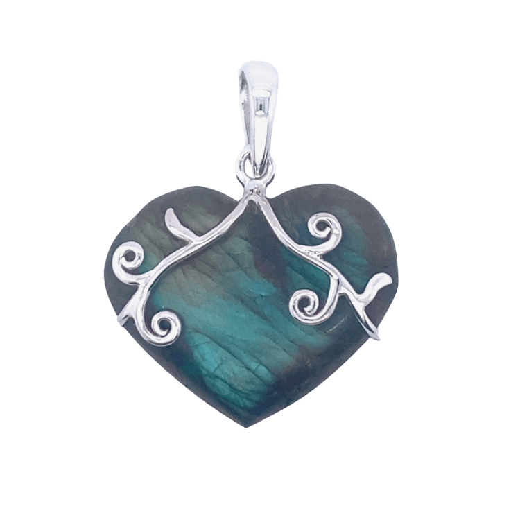 Wild Heart Pendant, Stone: Labradorite