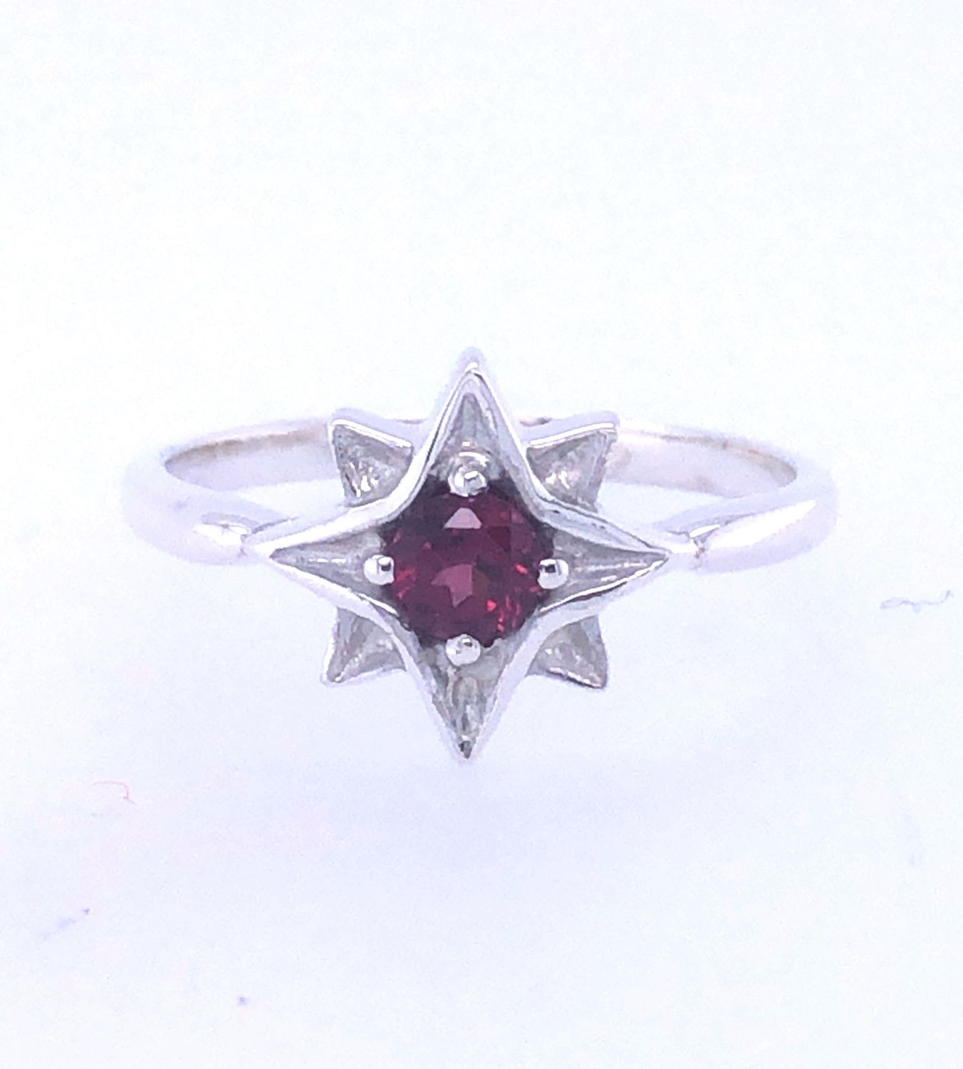 Rhodolite Garnet North Star Ring
