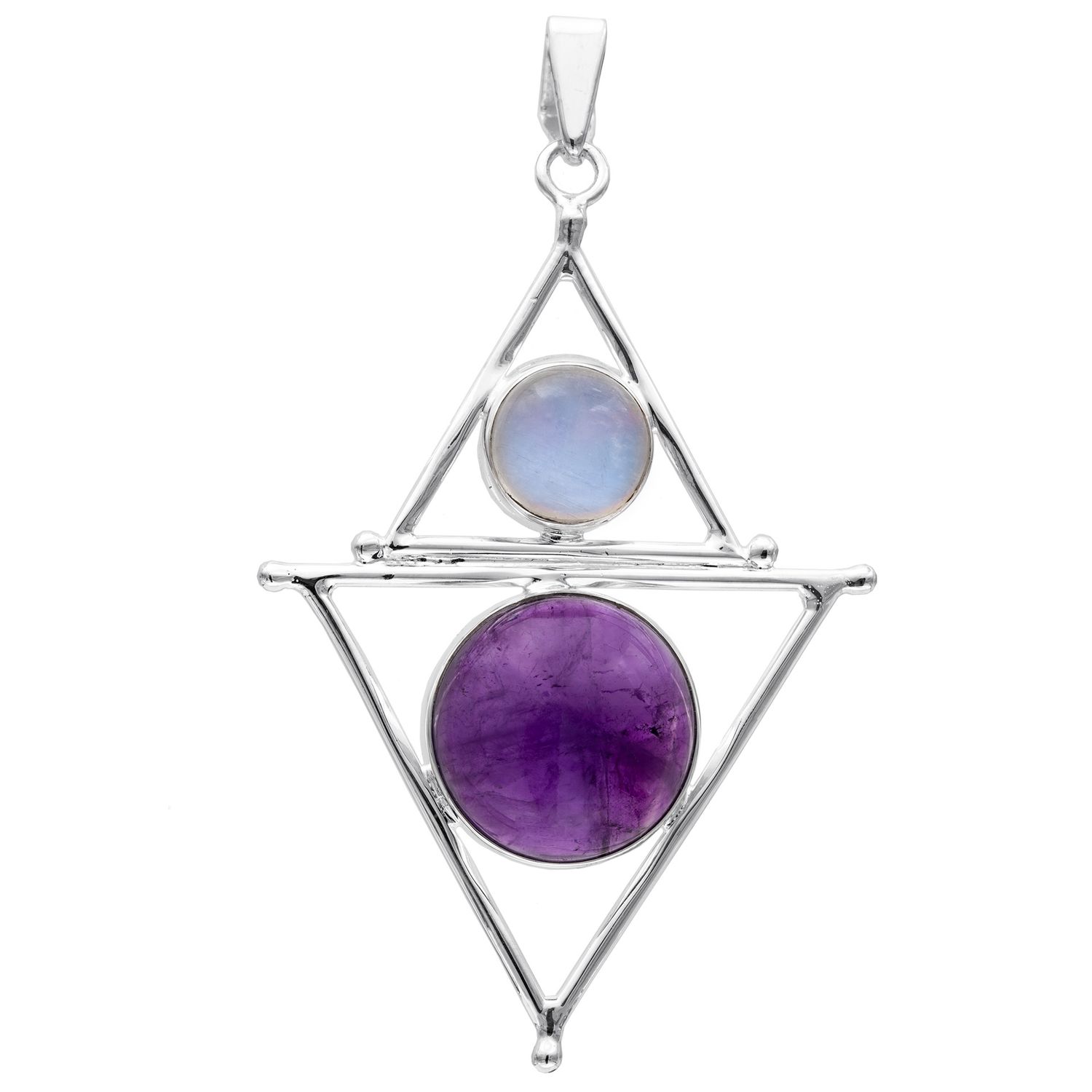 Mystic Element Pendant, Stone: Amethyst Moonstone