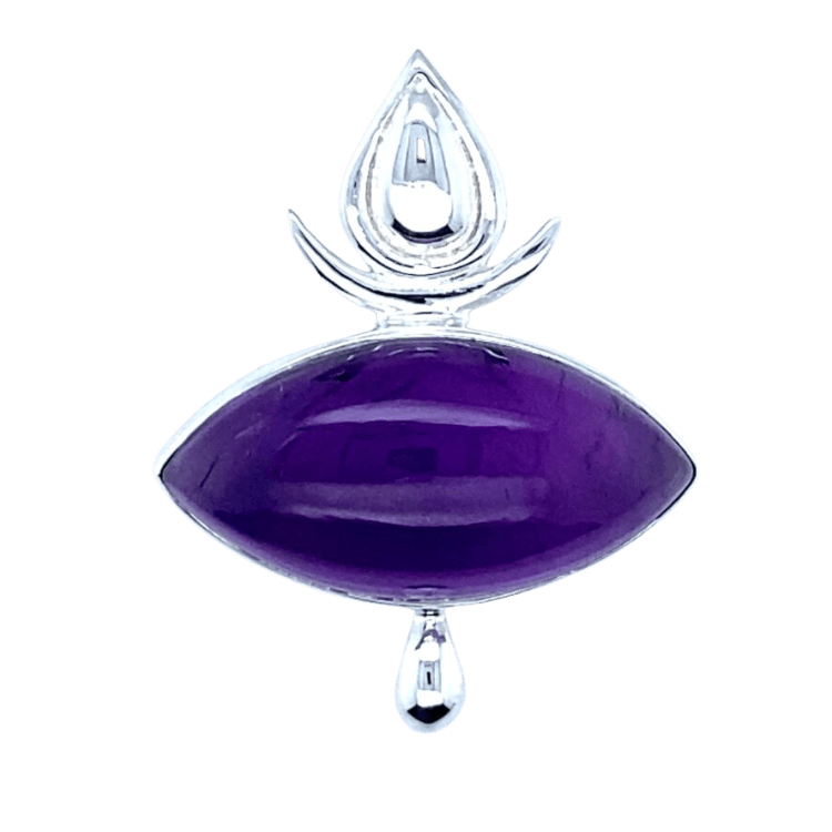 Eye of the Goddess Pendant, Stone: Amethyst