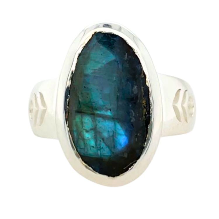 Labradorite Mata Hari Ring