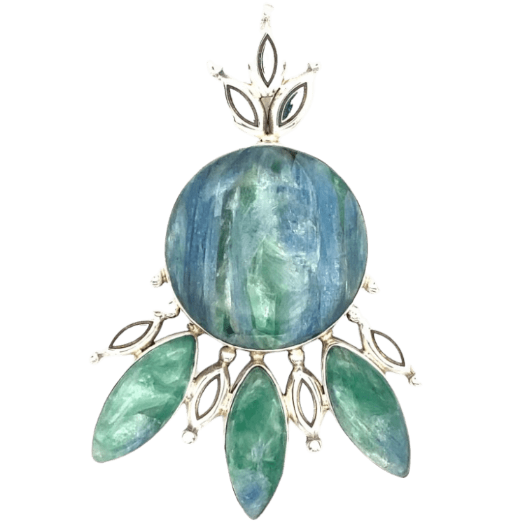 Dream Goddess Pendant (old), Stone: Mermaid Kyanite