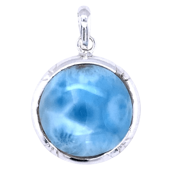 Larimar Luxury Pendant, Shape: Round