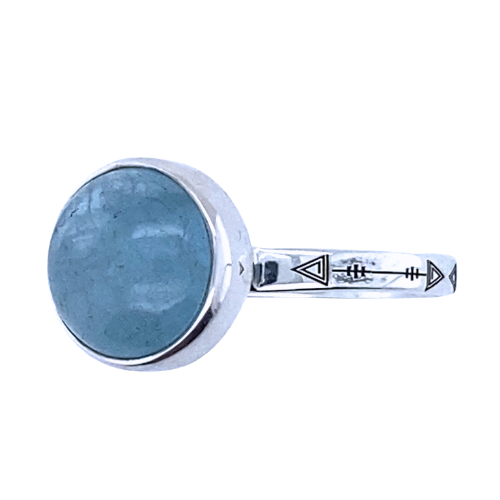 Aquamarine Serene Ring