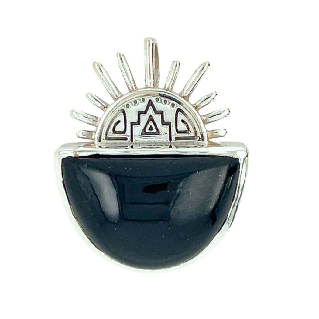 Sun Dynasty Pendant, Stone: Black Tourmaline
