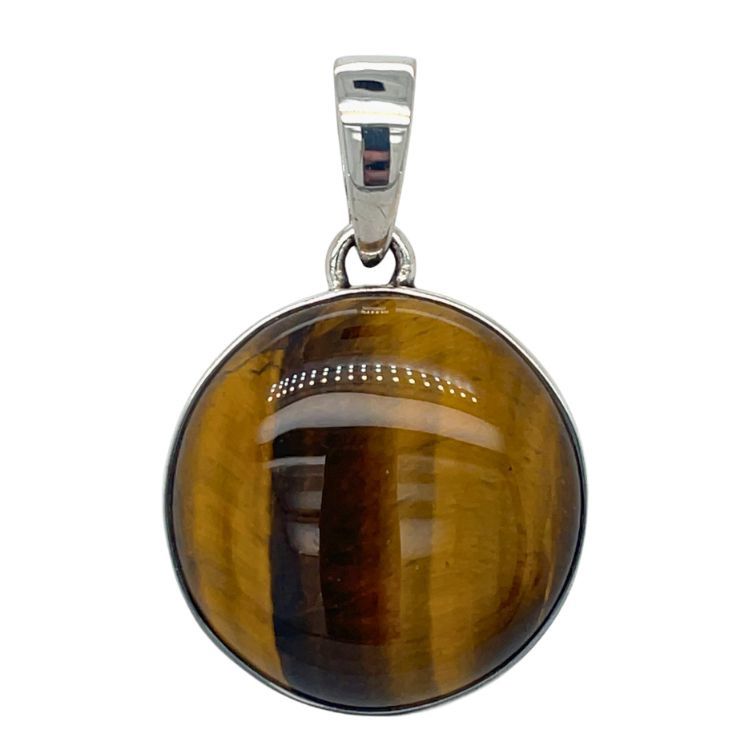 Tiger Eye Wild Child Pendant, Shape: Round