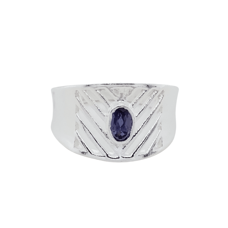 Iolite Geo Ring