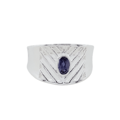 Iolite Geo Ring