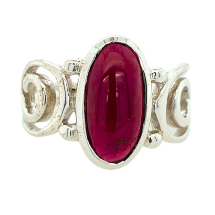 Garnet Rock and Roll Ring