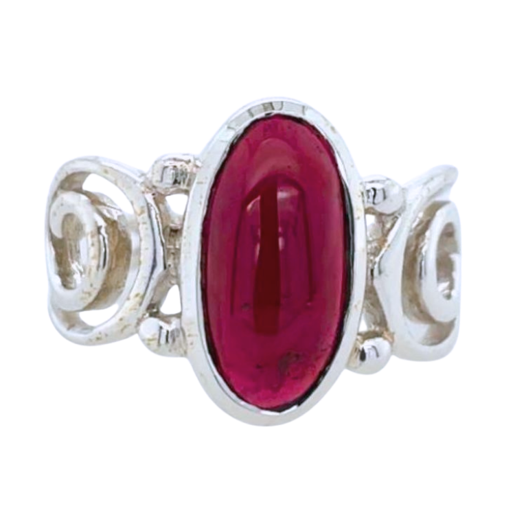 Garnet Rock and Roll Ring