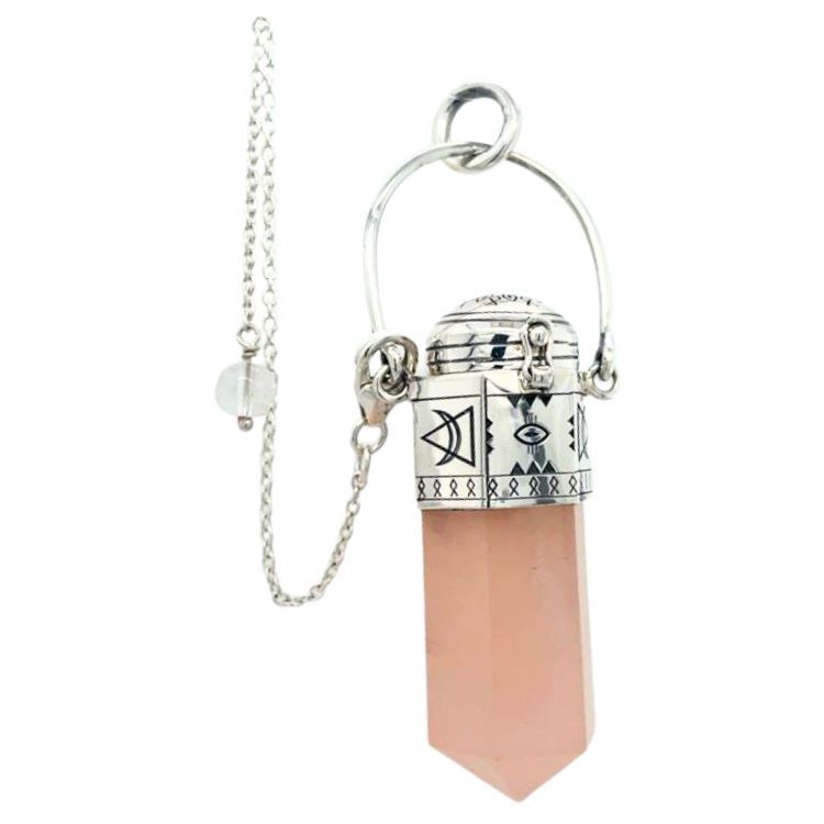 Mystic Pendulum Pendant, Stone: Rose Quartz