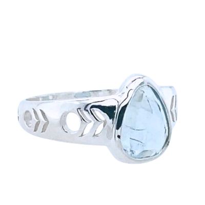 Aquamarine Mata Hari Ring