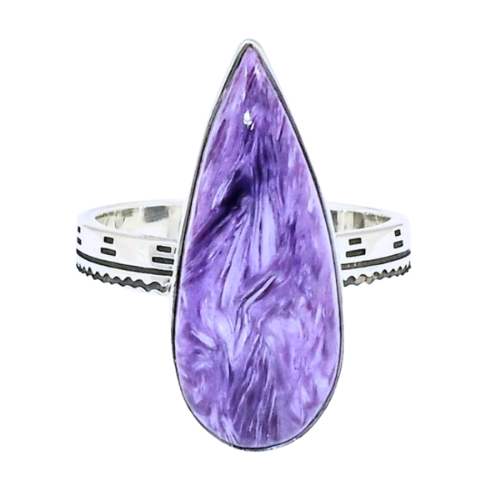 Charoite Cool Shapes Ring