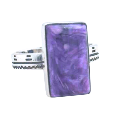 Charoite Cool Shapes Ring