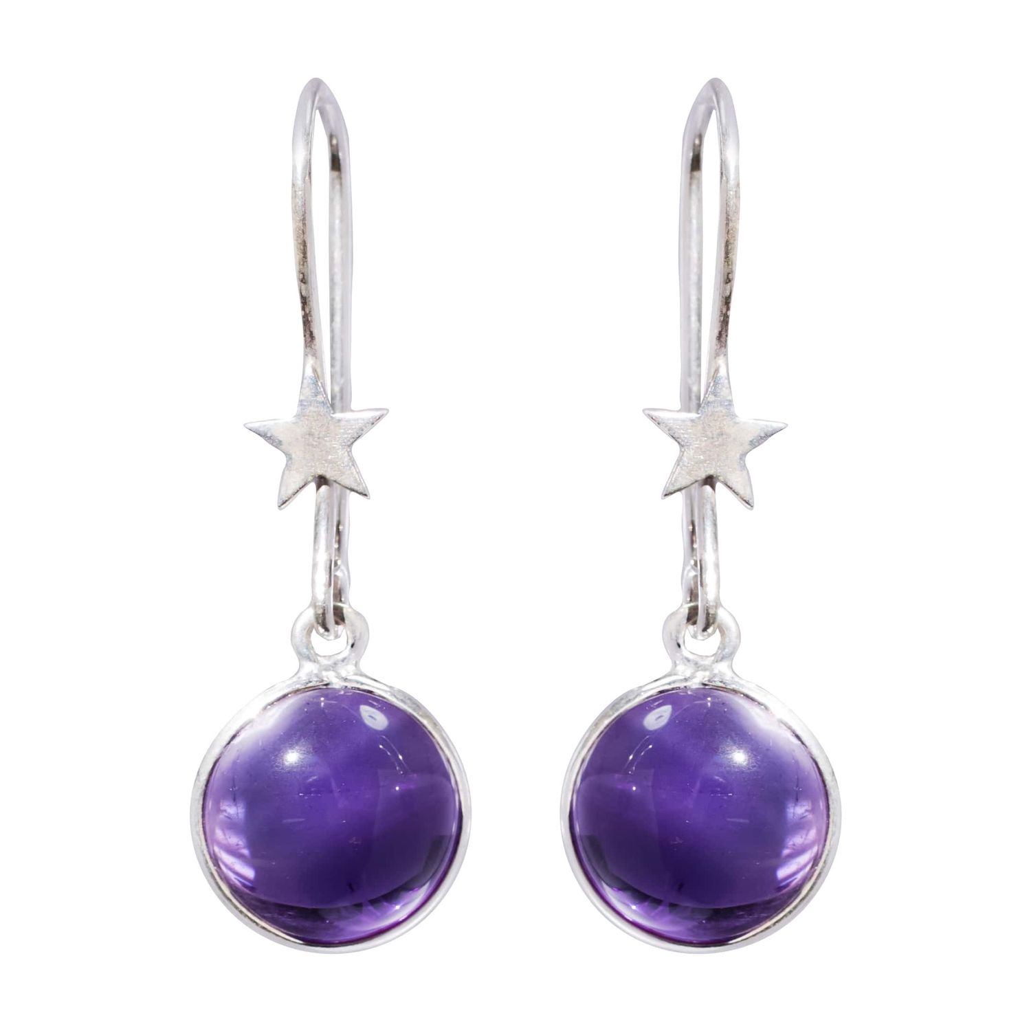 Dancing With The Stars Earrings, Stone: Amethyst
