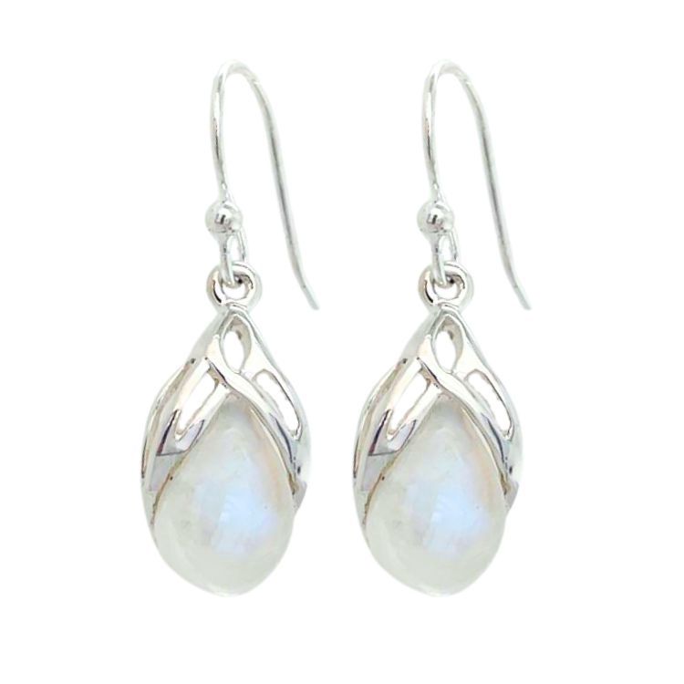Serene Earrings, Stone: Moonstone