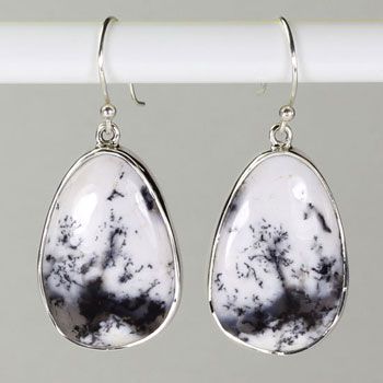 Merlinite Mystical Earrings, Shape: Free Form