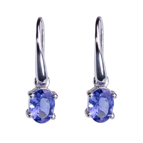 AAA Elegant Earrings, Stone: Tanzanite, ring sizes: 10