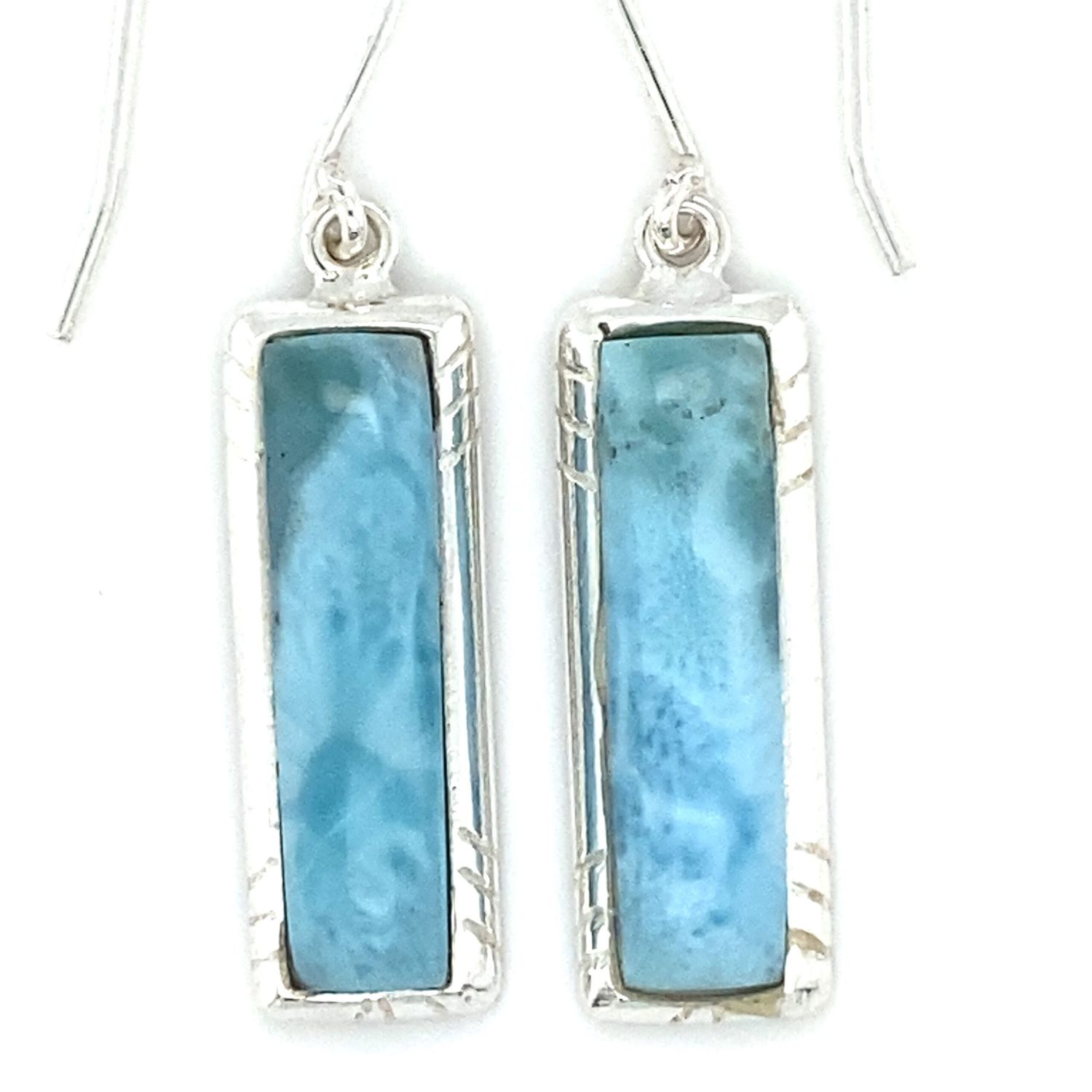 Larimar Luxuriant Earrings, Shape: Rectangle