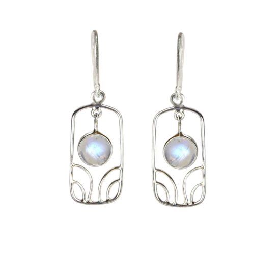 Labradorite Mod Earrings, Stone: Moonstone