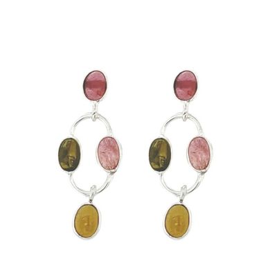 Discount Multi Tourmaline Dressy Earrings 3 Pack