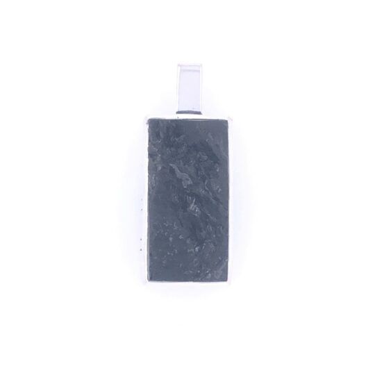 Black Tourmaline Rectangle Pendant