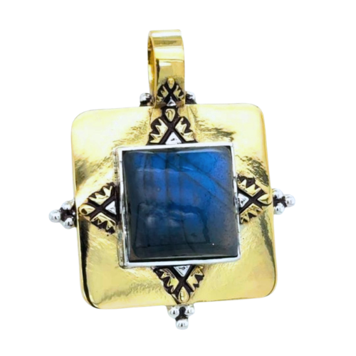 Brass Earth Song Revival Unisex Pendant