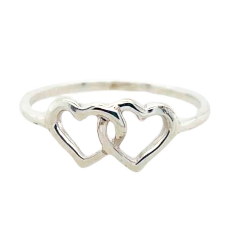 Silver Sweet Hearts Ring