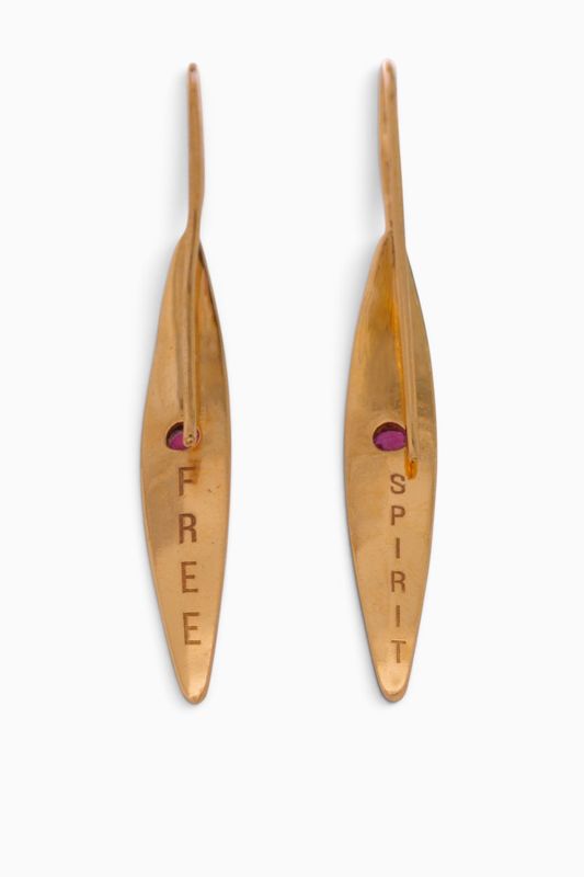 Free Spirit Golden Earrings