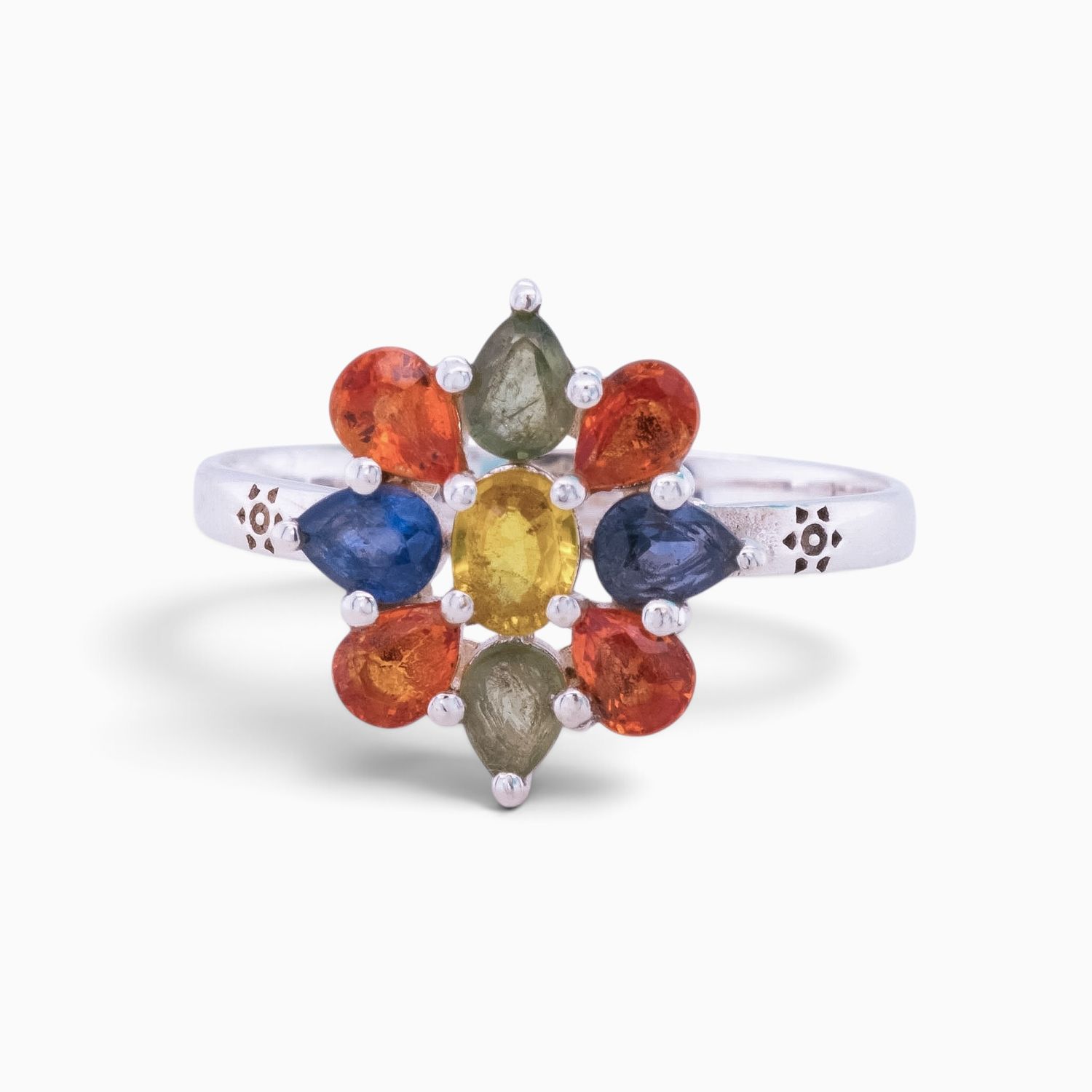 Multi Color Glorious Sapphire Ring