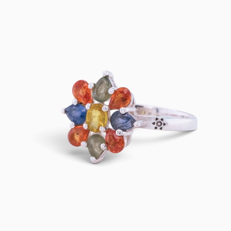 Multi Color Glorious Sapphire Ring