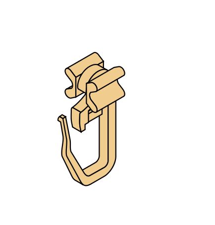 Gardinen Gleiter mit Faltenhaken für 6 mm Aluschiene Köln Bonn