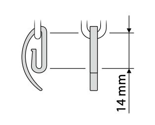 Gardinen G-Haken für 6 mm Aluminiumschienen Köln Bonn