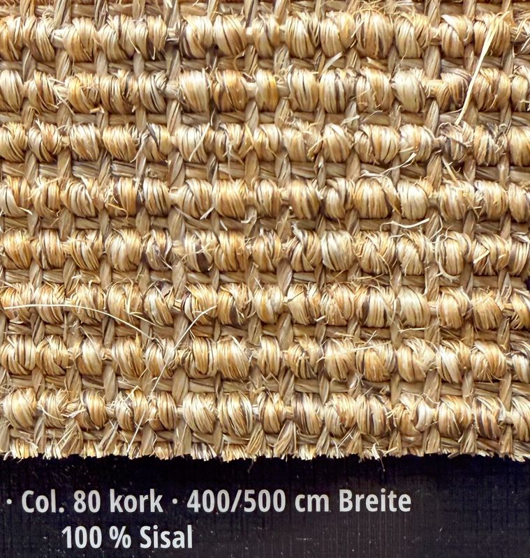 Astra Sisal Teppich Salvador- 80 Teppichboden nach Maß