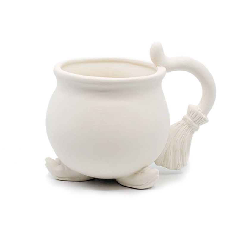 Cauldron with Broom and Feet Mug (Witch's Brew - Gare) - 5H x 4D