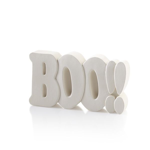 BOO!! Word Plaque - 4.25H x 7.5L