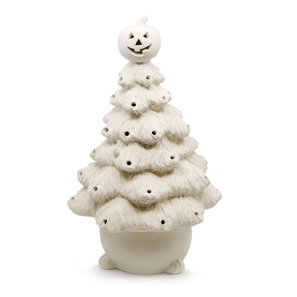 Halloween Tree Lamp w Lights and Light Kit - 12H x 7W