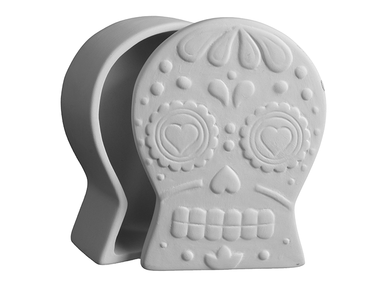 Day of the Dead Sugar Skull Box - 4.25L x 3.25W x 2H