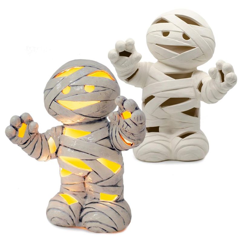 Mummy Lantern (Cutout) (Figurine) (No Handle) - 7.5W x 8.75H
