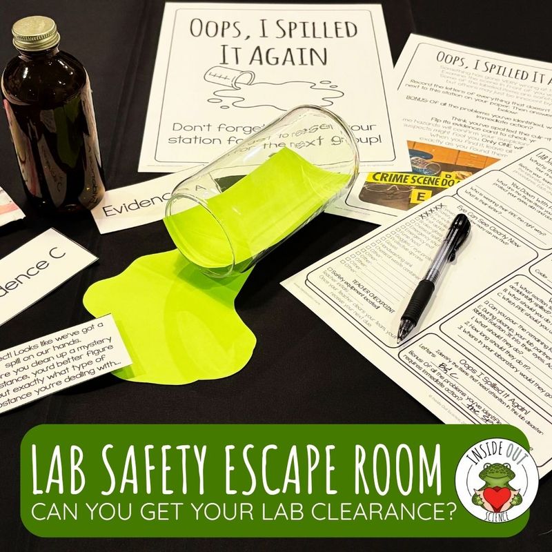 Lab Safety Escape Room | Back to School Science Activity | Lab Safety Stations | Middle School & High School